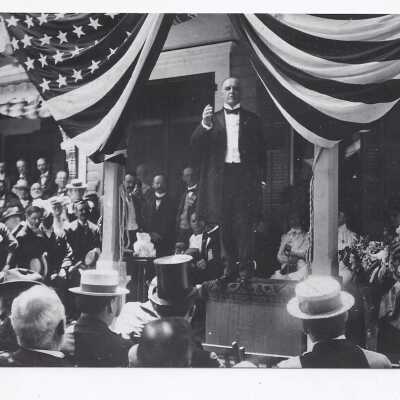 McKinley Accepting 2nd term nomination Blank D