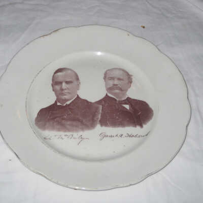 McKinley and Hobart Commemorative Plate
