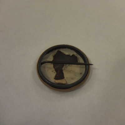 Gold McKinley and Roosevelt Campaign Pin