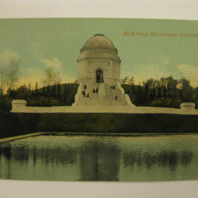 National McKinley Memorial with Portraits of Pres. and Mrs. McKinley, Canton, Ohio