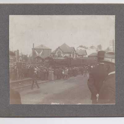 McKinley's Funeral Train in Canton, Ohio
