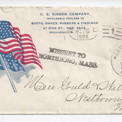 Envelope to Misses Gerald and Walker from C.S. Sisson and Company