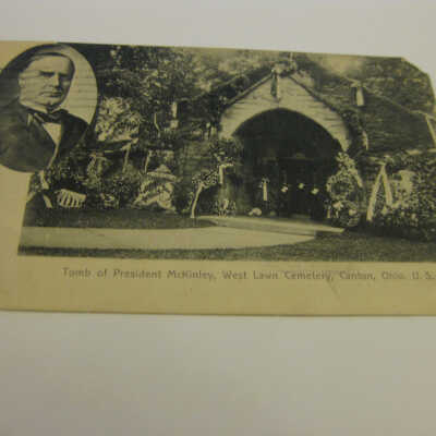 Tomb of President McKinley, West Lawn Cemetery, Canton, Ohio. U.S.A. Postcard