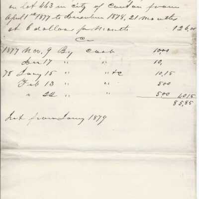 Lease From Office of J.A. Saxton