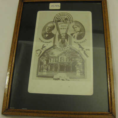 Souvenir photo of William and Ida McKinley's home