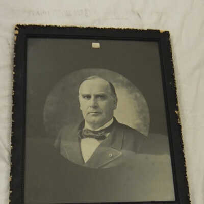 Black & White President William McKinley Portrait.