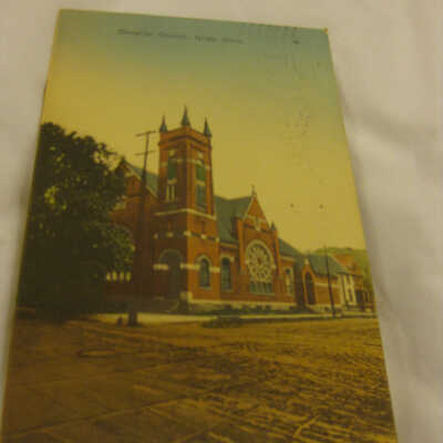 Christian Church in Niles, Ohio postcard