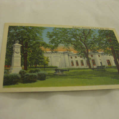 Postcard of The McKinley Memorial and Park, Niles, Ohio