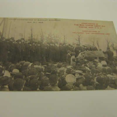 Laying Cornerstone of McKinley Monument Nov. 16th 1905.