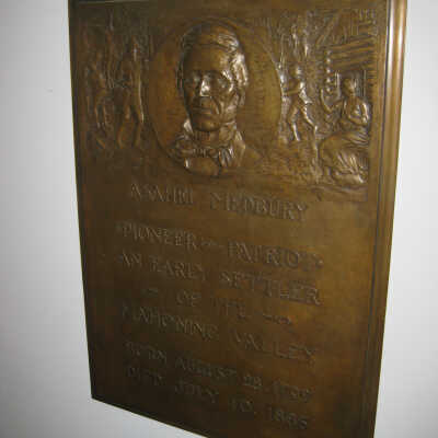 Bronze plaque of Ashael Medbury/ Roman Bronze Works