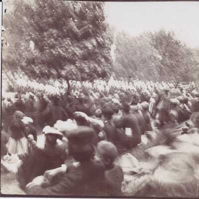 Photograph of Crowd Watching Military Parade