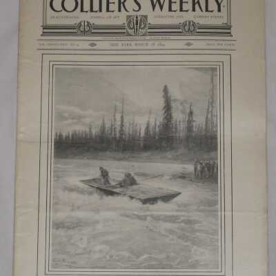 Collier's Weekly, vol. 22 No. 24, Shooting the White Horse Rapids