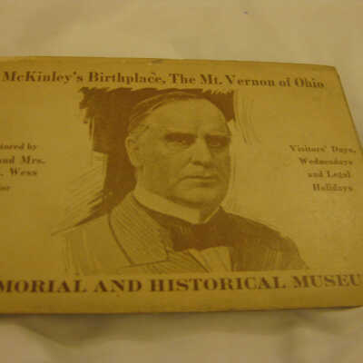Pamphlet of postcards about McKinley's home in Niles
