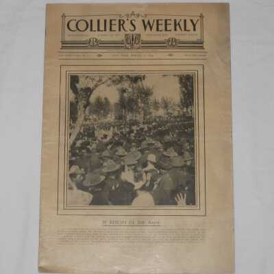Collier's Weekly, Vol. 22 No. 23, "In Memory Of The Maine"