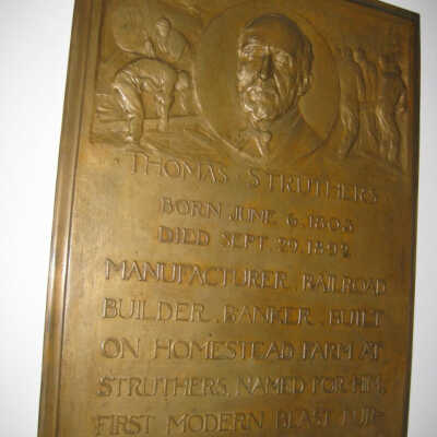 Struthers bronze plaque