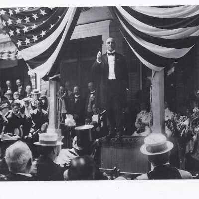 President McKinley Accepting the Nomination for the Second Term, July 12, 1900 Blank RR