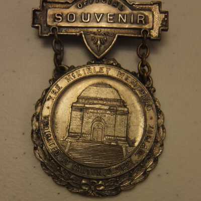 Official Souvenir Medal, McKinley Monument, Sept. 30, 1907.