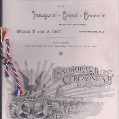 Program for the Inaugural Grand Concert of William McKinley