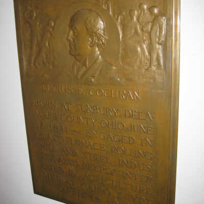 Lucius Cochran bronze plaque