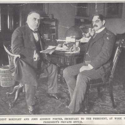 Picture of McKinley and John Addison Porter, Secretary to the President