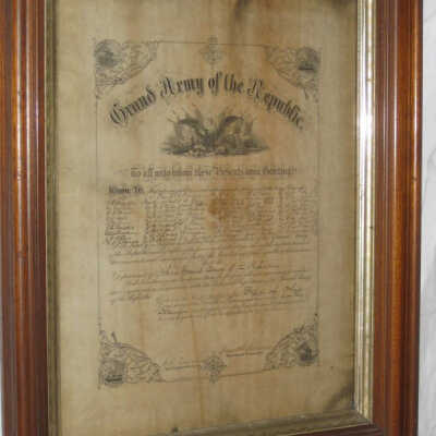 Proclamation of the Grand Army of the Republic.