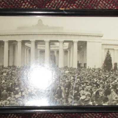 Panoramic photograph of dedication of McKinley Memorial 1917.