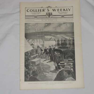 Collier's Weekly, Vol. 21 No. 24, with the title, "President McKinley At General Wheeler's Headquarters, Camp Wikoff, Saturday, Sept. 3"