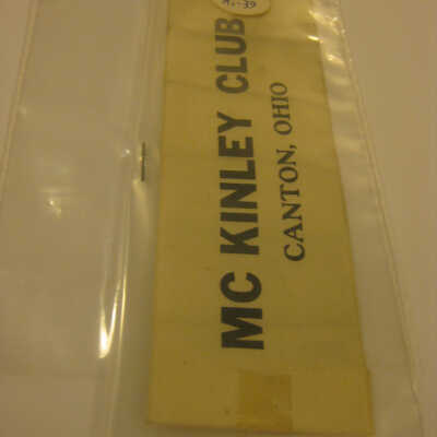 McKinley Club, Canton, Ohio ribbon