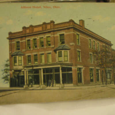 Postcard of Allison Hotel in Niles, Ohio