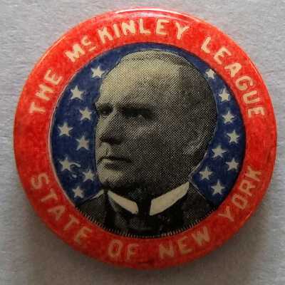 McKinley campaign pin