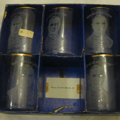 McKinley blue box for campaign glasses, Our Next President