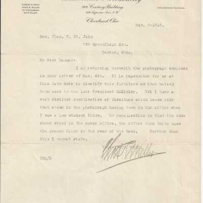 Letter from Weed, Miller and Rothenberg, law offices.