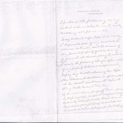 Xerox copy of McKinley's Last Will unstapled