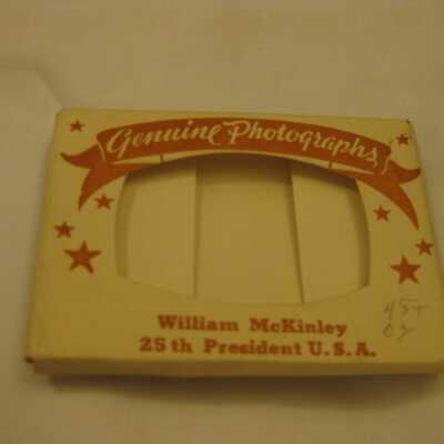 Genuine Photographs William McKinley 25th President U.S.A.
