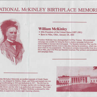 McKinley Memorial 40 North Main Street Niles, Ohio