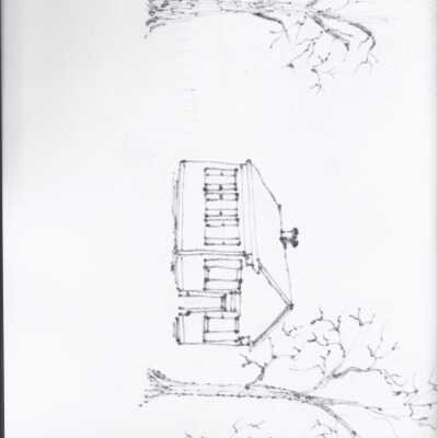 One Room School House Sketch, Niles, Ohio