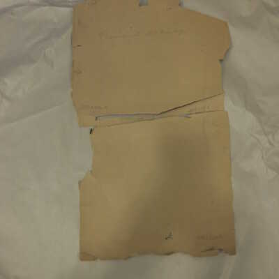 Torn poster of McKinley with black background