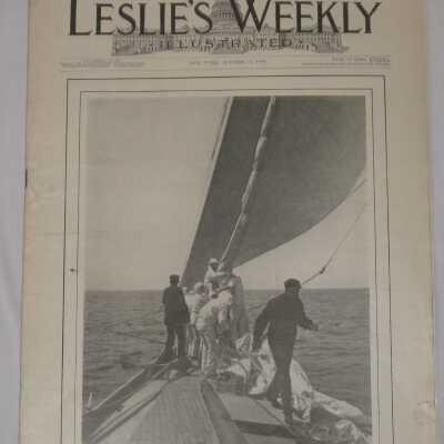 Leslie's Weekly Illustrated, Vol. LXXXIX No. 2301, A Hustling Moment of An International Cup-Winner