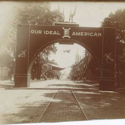 The Back of the Canton Public School Arch