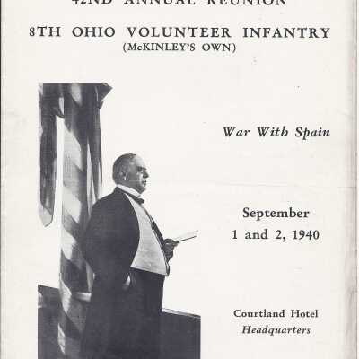 Program for the 42nd Annual Reunion of the 8th Ohio Volunteer Infantry