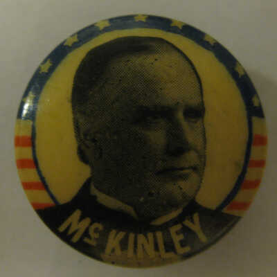 McKinley campaign pin