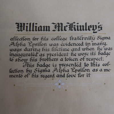 Sigma Alpha Epsilon Badge.
