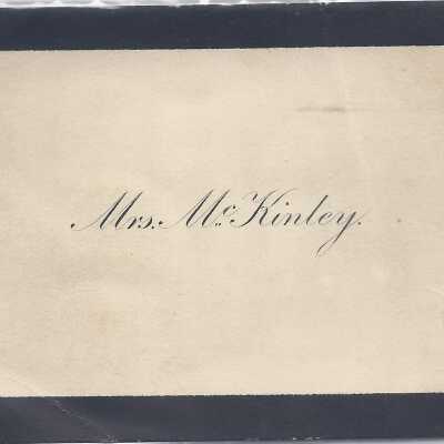 Mrs. McKinley Calling Card