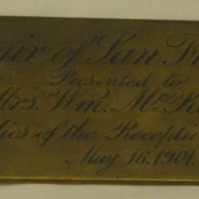 Souvenir of San Francisco to Mrs. Wm. McKinley