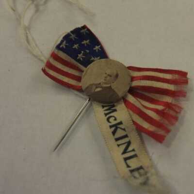 McKinley American Flag Bow Pin