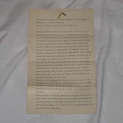 Resolutions on the Death of William McKinley by the Knight's Templar Commandery No. 3