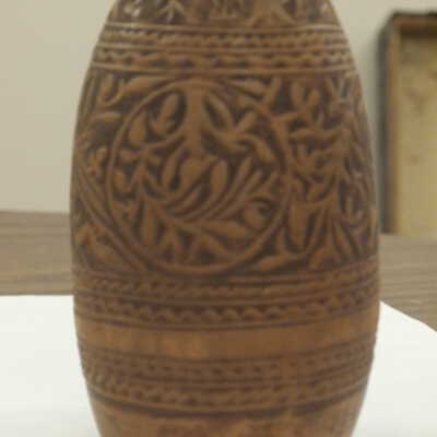 Carved Cocoanut Shell