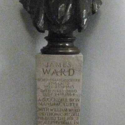 Bronze bust of James Ward