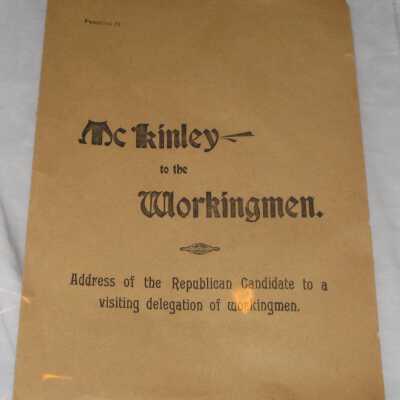 McKinley to the Workingmen