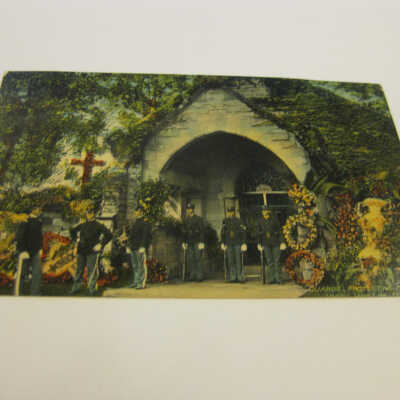 Guards Protecting McKinley's Body While in State Postcard
